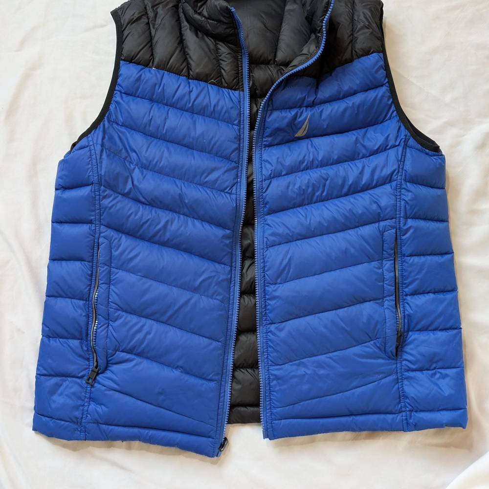 Nautica Two-Tone Blue and Black Vest